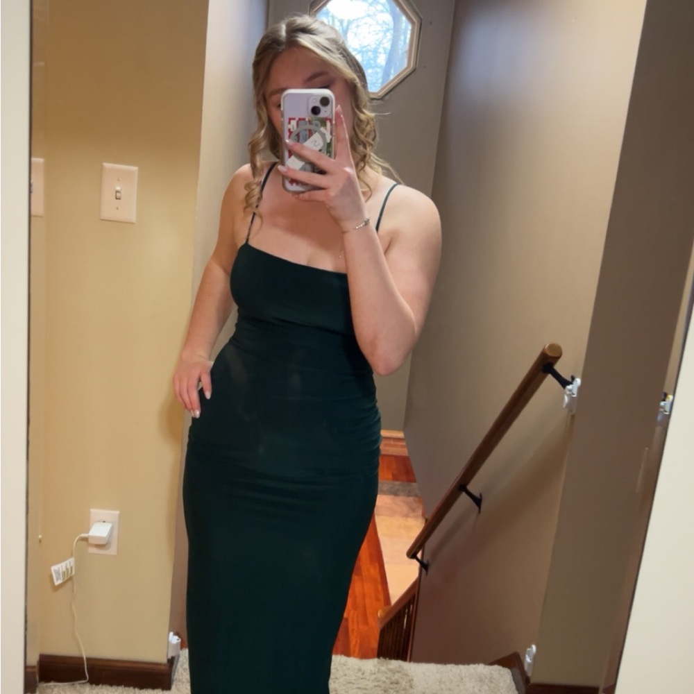 Windsor Dark Green Midi Dress